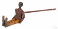 Carved and painted black Americana figure of a dancing man late 19th c
