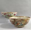 Two Large Export Porcelain Bowls