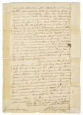George Washington signed letter written from
