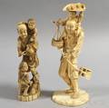 Two Ivory Okimono