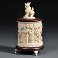 Faux Ivory Covered Box
