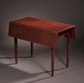 Shaker Redpainted Cherry Dropleaf Table