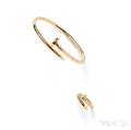 18kt Gold Juste Un Clou Bracelet and Ring Aldo Cipullo Cartier
