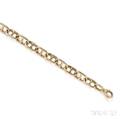 14kt Gold Anchor Chain Bracelet AGA Correa  Son