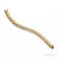 14kt Gold and Diamond Bracelet Jose Hess