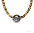 18kt Gold and Antique Coin Monete Necklace Bulgari
