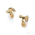 18kt Gold Cuff Links Tiffany  Co