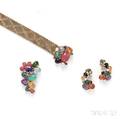 Suite of 14kt Gold Gemset Jewelry