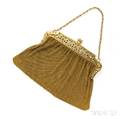 Fine Edwardian 18kt Gold Gemset Mesh Purse
