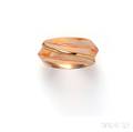 18kt Gold and Resin Ring Baccarat