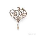 Edwardian Diamond PendantBrooch