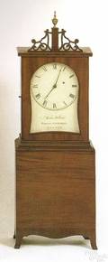 New England mahogany shelf clock ca 1810