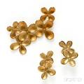 18kt Gold Flower Earclips Angela Cummings
