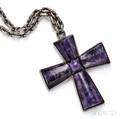 Sterling Silver and Amethyst Pendant William Spratling