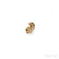 18kt Gold Gemset Bypass Ring