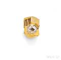 24kt and 18kt Gold and Rutilated Quartz Ring Nancy Michel Janiye