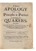 Whitehead George 16361723 and William Penn 16441718 A Serious Apology for the Practices of the People calld Quakers