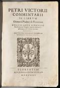 Vettori Piero 14991585 and Demetrius of Phalerum c 350 BCc 280 BC Commentarii in Librum Demetrii Phalerei de Elocutione