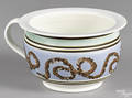 Mocha earthworm chamberpot 19th c