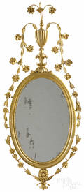 Federal style giltwood mirror