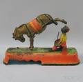Painted Cast Iron Mechanical I Always Did Spise A Mule Mechanical Bank