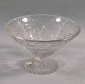 Hawkes Footed and Etched Crystal Bowl
