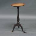 Queen Anne Brownpainted Maple Candlestand
