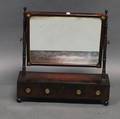 Regency Mahogany Veneer Shaving Mirror