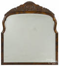 George III style burl veneer mirror