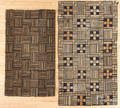 Two variegated hooked rugs