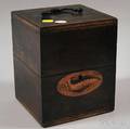 George III Cherry Inlaid Stationery Box