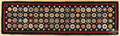 Contemporary penny rug wall hanging
