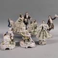 Five Continental Porcelain Figures