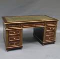Regencystyle Mahogany Veneer Doublepedestal Desk