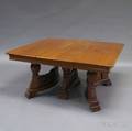 Renaissance Revival Oak Extension Dining Table