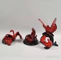 Three Royal Doulton Flambe Animals
