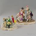 Two German Porcelain Figural Groups
