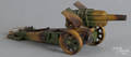 Painted tin plate field gun
