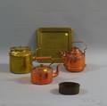 Five Copper and Brass Domestic Items