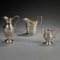 Three George III Sterling Silver Creamers