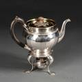 AustroHungarian or German 750 Silver Teapot with Associated Stand