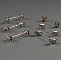 Six WMF Animalform Silverplated Knife Rests