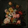 Continental School 19th Century Floral Still Life on a Tabletop