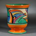 Clarice Cliff Comet 5 Pedestal Vase