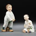 Two Meissen Porcelain Figures of Children