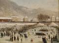 Continental School 19th Century Winter Skating Scene