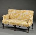 Georgianstyle Upholstered Mahogany Settee