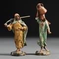 Pair of Austrian Coldpainted Bronze Figures of North Africans