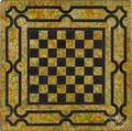 Painted slate checkerboard