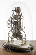 English gothic style skeleton clock
